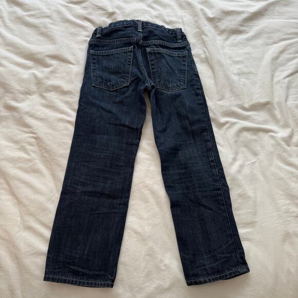 Gap Kids Boys Dark Wash Straight Leg Jeans Adjustable Waist Size 6 - Picture 2 of 6